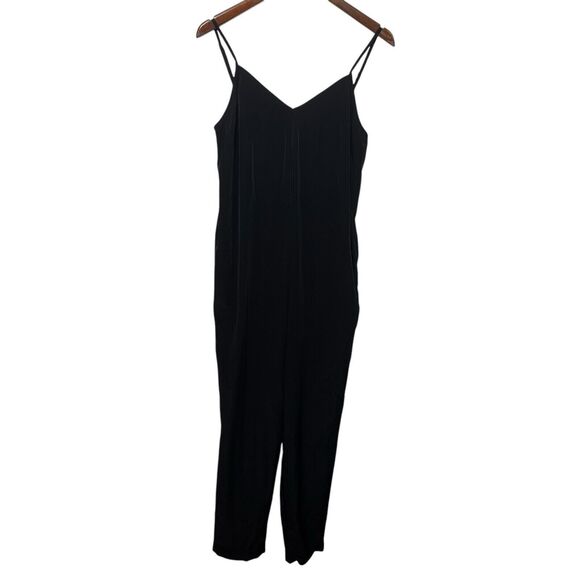 Hatch The Georgie Maternity Jumpsuit Adjustable Strap Cupro Women’s Size 0 Black - Picture 2 of 13